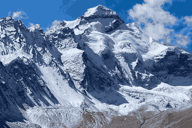 Adi Kailash mountain peak in Uttarakhand Himalayas