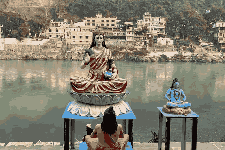 Peaceful Tapovan area in Rishikesh