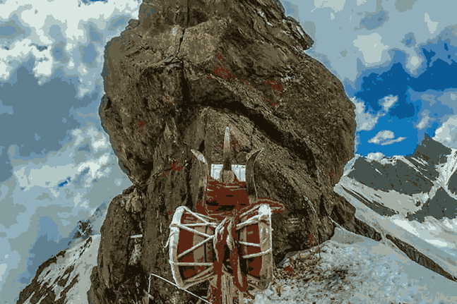 Shrikhand Mahadev trek route in Himachal Pradesh with mountain views