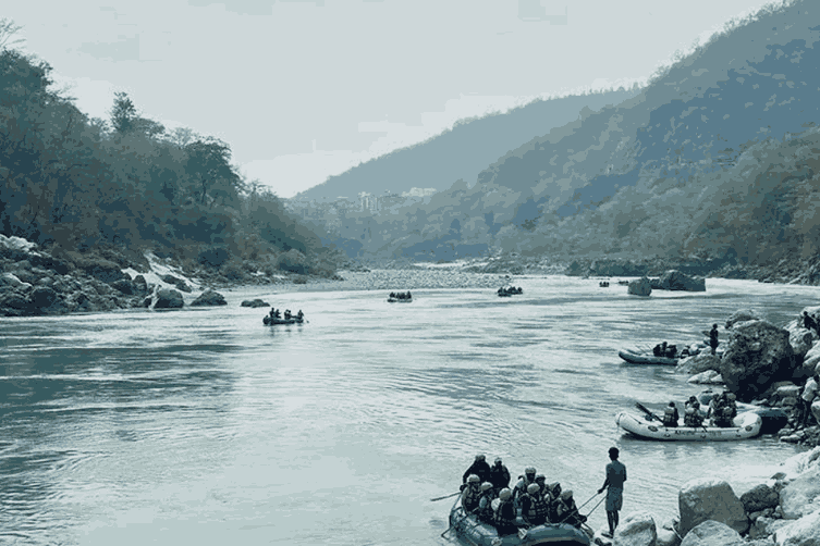 River rafting in Rishikesh
