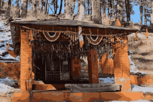 Bhavishya Badri Temple near Joshimath surrounded by dense Himalayan forests