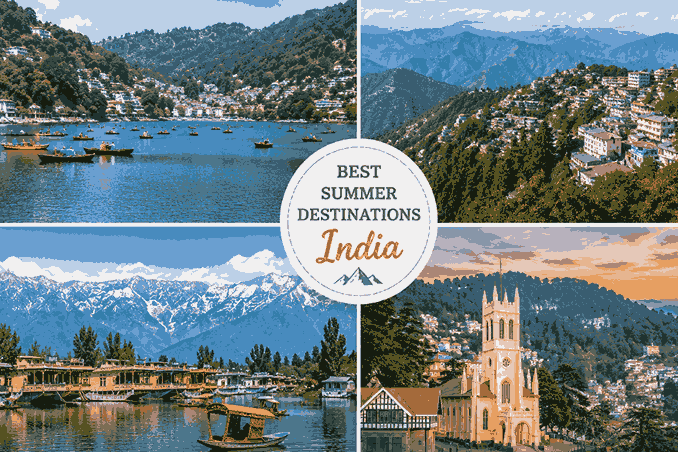 Best summer destinations in India – Nainital, Mussoorie, Srinagar and Shimla etc.