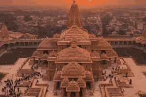 Devotees visiting Ram Mandir in Ayodhya